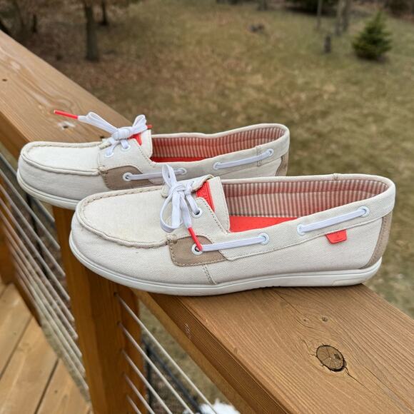 Sperry size 9 Shore Sider Canvas Casual Boat Shoes Slip On Loafers - Picture 4 of 11